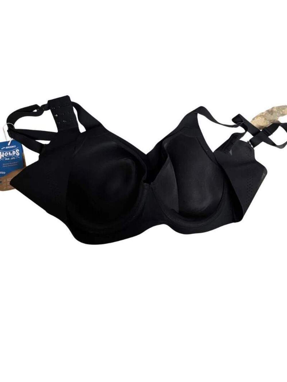 Brooks Womens Underwire Sports Bra 38DD High Impact Maximum Support Black